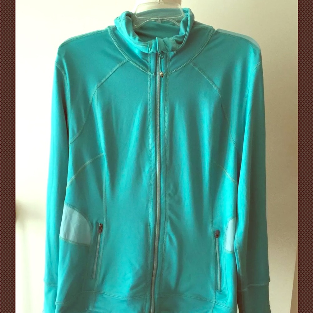 TANGERINE XL Athletic Jacket Full Zip Turquoise